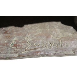 Bronze \"Attelage Souste\" signé E. SANVITO