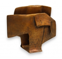 Bronze moderne visage cubiste