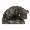 Bronze \"Chien assis\" signé