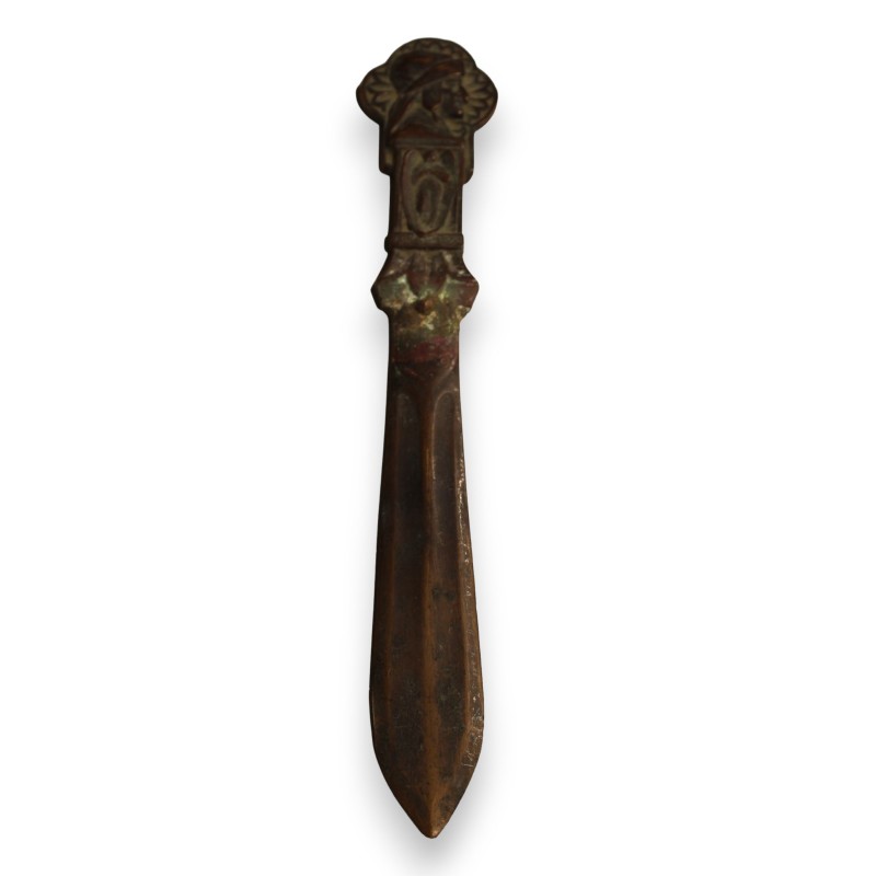 Ouvre-lettres en bronze \"Dante Alighieri\"