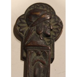 Ouvre-lettres en bronze \"Dante Alighieri\"