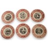 Lot d\'assiettes \"Proverbes et militaires\" de GIEN