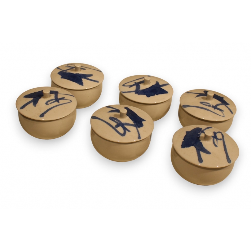 Lot de 6 bols couverts