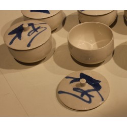 Lot de 6 bols couverts