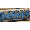 Lot de 12 cuillères pieds de biche, avec coffret