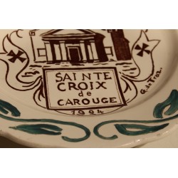 Assiette en faïence de Carouge