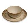 Bol et sous-tasse \"Semis\" en porcelaine de Nyon