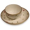 Bol et sous-tasse \"Semis\" en porcelaine de Nyon