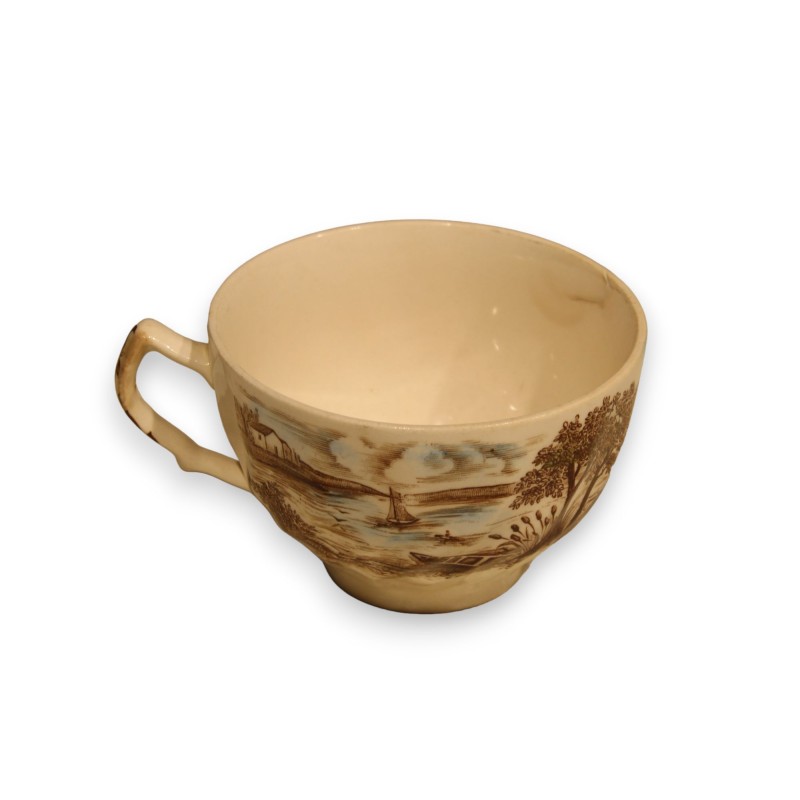 Tasse en faïence \"Bord de mer\"