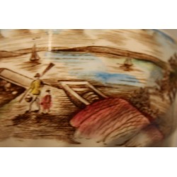 Tasse en faïence \"Bord de mer\"
