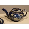 Théière et tasse en faïence de Thoune Bleue