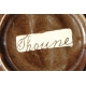 Suite de 4 tasses en faïence de Thoune Brune