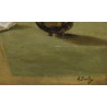 Tableau \"Scène d\'intérieur\" signé A. BAILLY