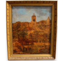 Tableau à pendule "Vue d'Orbe"