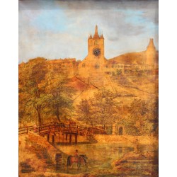 Tableau à pendule "Vue d'Orbe"