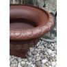Urne Medicis basse en fonte brun