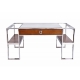 Table basse Aston, dessus verre