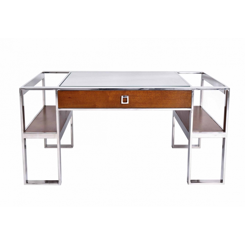 Table basse Aston, dessus verre