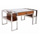 Table basse Aston, dessus verre