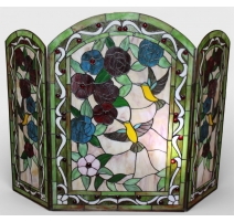 Pare-feu style Tiffany "Colibris"