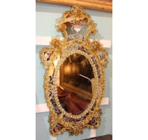 Miroir Murano Ottoboni en verre gravé