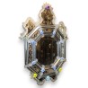 Miroir Murano Belisandra en verre gravé, Fleurs