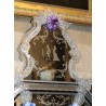 Miroir Murano Belisandra en verre gravé, Fleurs