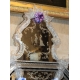 Miroir Murano Belisandra en verre gravé, Fleurs