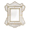 Miroir Murano Orsolina en verre gravé doré