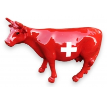 Vache miniature "Drapeau Suisse"