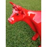 Vache miniature \"Drapeau Suisse\"