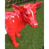 Petite vache en résine "Drapeau Français"