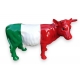 Petite vache en résine "Drapeau Italien"