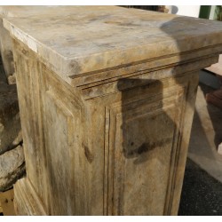 Square stone column