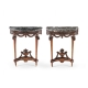 Paire de consoles Louis XVI