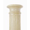 Paire de colonnes doriques en bois peint