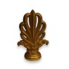 'Flame' brass ornament