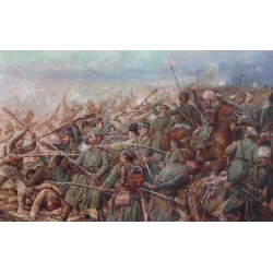 Tableau \"Bataille 1915\" signé R. WEISS