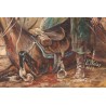 Tableau \"Bataille 1915\" signé R. WEISS