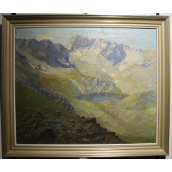 Tableau \"Urdensee Tschiertschen\" signé K. REGLI 17