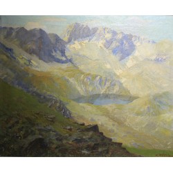 Tableau \"Urdensee Tschiertschen\" signé K. REGLI 17