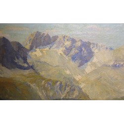 Tableau \"Urdensee Tschiertschen\" signé K. REGLI 17