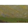 Tableau \"Urdensee Tschiertschen\" signé K. REGLI 17