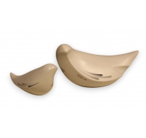 Paire de colombes en porcelaine de Porta Celi