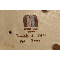 Paire de colombes en porcelaine de Porta Celi