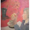 Tableau \"La Tartine\" signé D\'HUMIÈRES
