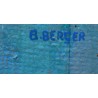 Tableau \"Jeune fille\" signé B. BERGER