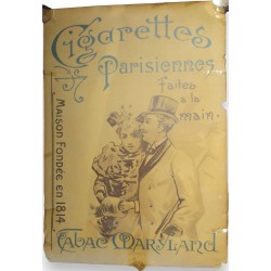 Advertisement for Parisiennes Cigarettes and Maryland Tobacco