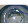 Vase en verre jaune signé JOUMANI