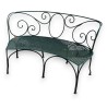 Geschwungenes Sofa aus Schmiedeeisen von Moinat SA – Antiquitäten und Dekoration